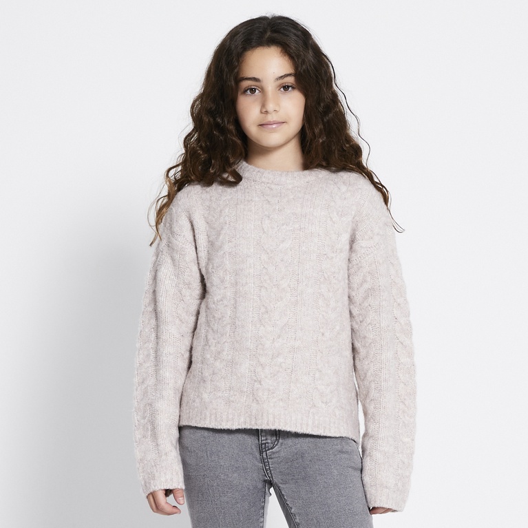 Palmikkoneulepusero "Boxy cable star"